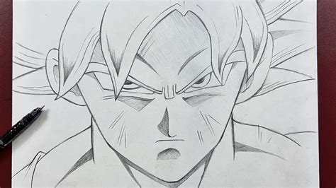 How To Draw Goku (Ultra Instinct) Step By Step .